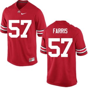 NCAA Ohio State Buckeyes Men's #57 Chase Farris Red Nike Football College Jersey ZGX0245FV